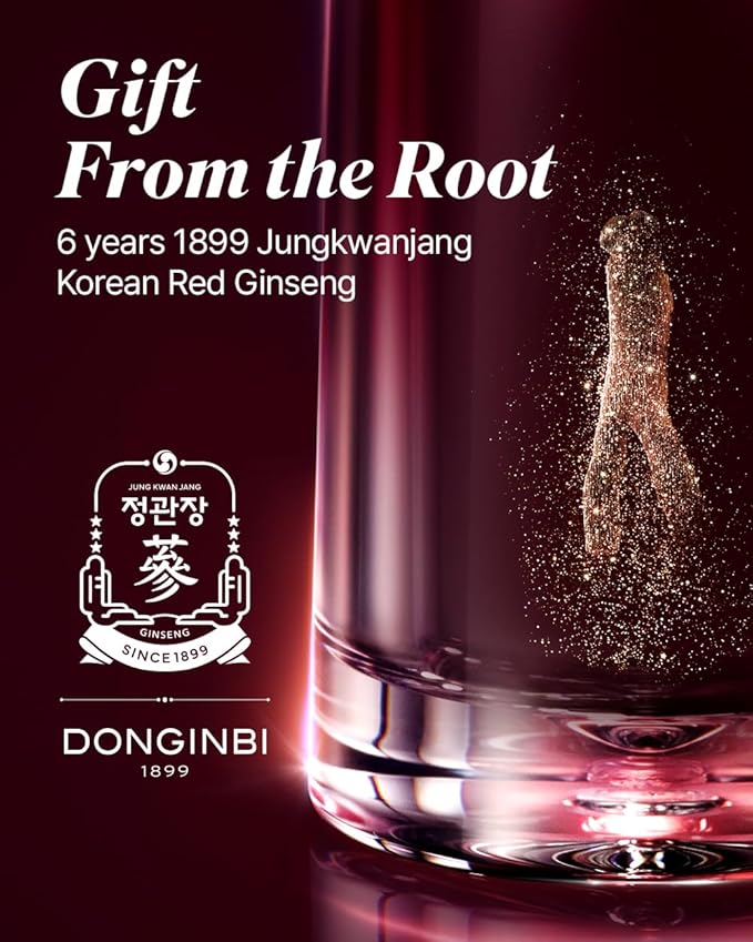 Donginbi Red Ginseng Daily Defense Essence - Firming & Skin Barrier Repair Serum for Dry Skin, Korean Red Ginseng Essence, Korean Skin Care Gifts for Women, 2.03 floz / 60ml