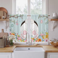 Easter Bunny Kitchen Tier Curtains 45 Inch Long 2 Panel Set, Rod Pocket Short by Unknown