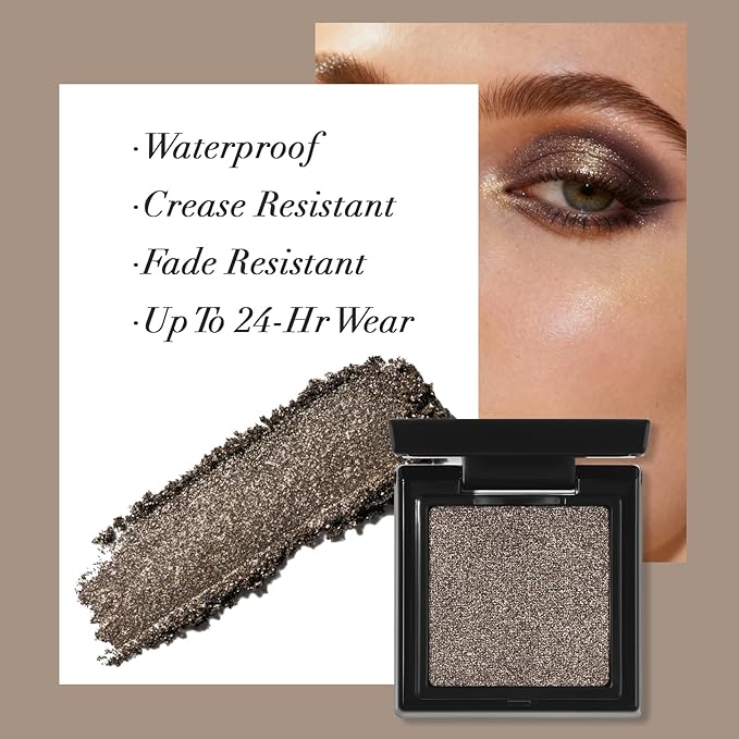 UCANBE Cocoa Brown Shimmer Single Matte Eyeshadow, Mini Eye Shadow Powder Makeup Palette for Natural & Smoky Eye Looks, Highly Pigmented Professional Long-Lasting Waterproof Blendable