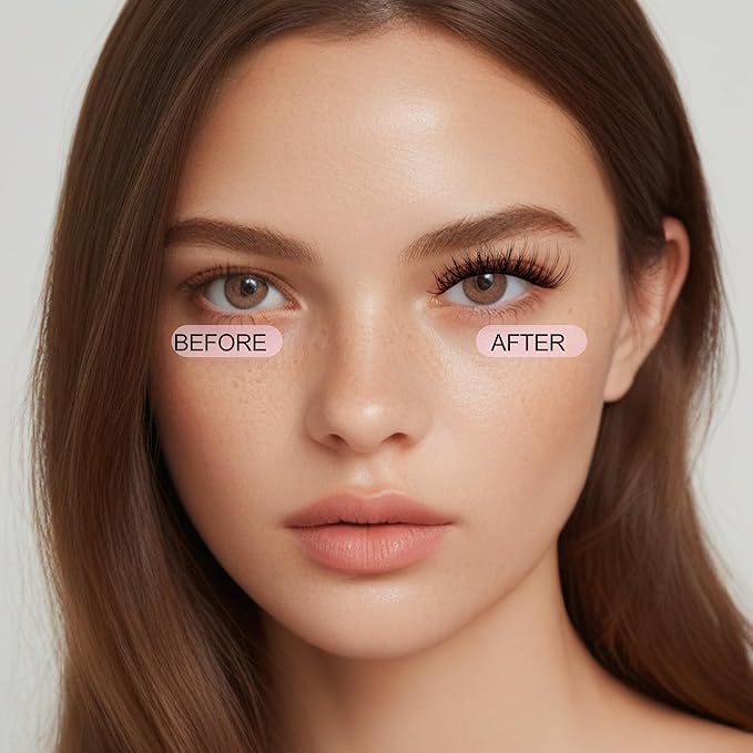 Lashes Natural Look False Eyelashes - Bepholan Fake Eyelashes 3D Super Fluffy False Lashes Clear Band Wispy Lashes 3-Pack Faux Mink Lashes(XMZ24)