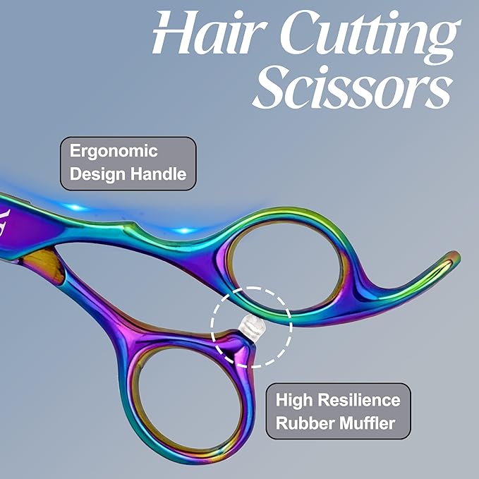 Professional Hair Cutting Shears,6.5 Inch Barber hair Cutting Scissors Sharp Blades Hairdresser Haircut For Women/Men/kids Japanese Stainless Steel