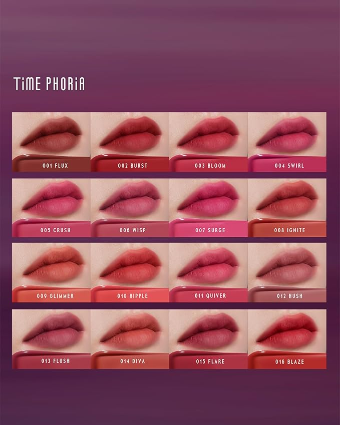Blurring Lip Tint - Shine Lip Gloss to Soft Blurry Lip Matte Finish, Long-Lasting Lip Stain, Smooth and Blur lip lines, Weightless Watery-Velvet Feel, Hydrating & Non-Sticky (012 HUSH)