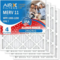 AIRX FILTERS WICKED CLEAN AIR. 24x24x1 Air Filter MERV 11 Electrostatic Pleated by AIRXFILTERSWICKEDCLEANAIR