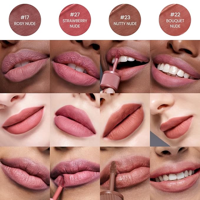 Peripera Ink the Velvet Lip Tint - High Pigment Color, Longwear, Weightless, Not Animal Tested, Gluten-Free, Paraben-Free (029 COCOA NUDE)