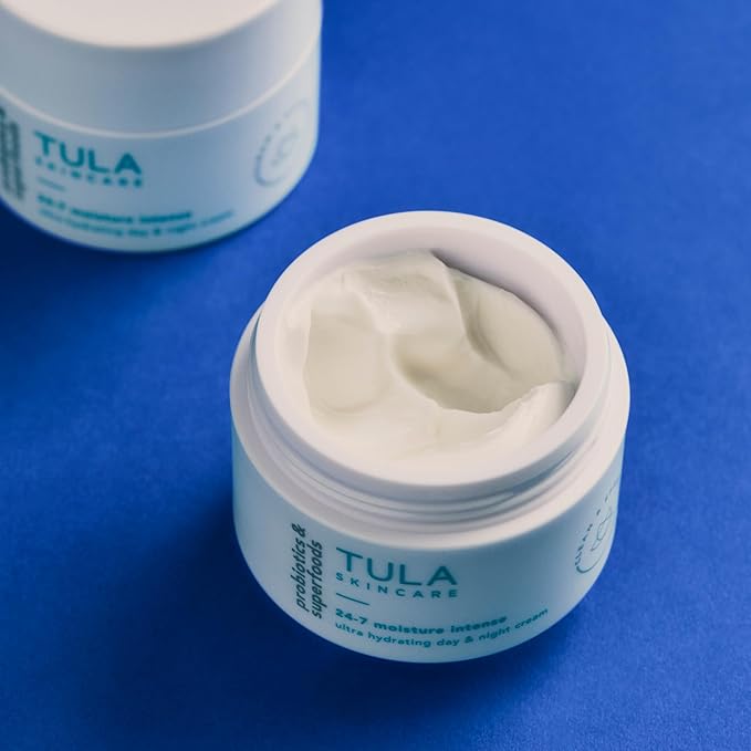 TULA Skin Care 24-7 Moisture Intense Ultra Hydrating Day & Night Cream - Ultra Nourishing Moisturizer for Face, Improves, Soothes & Maintains Skin Balance, 1.5 oz.