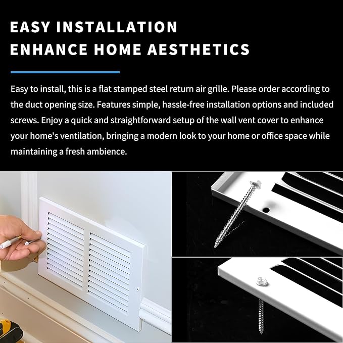 6x10 Vent Cover, Air Return Vent Cover, Flat Vent Cover, Rejillas De Aire - Image 6