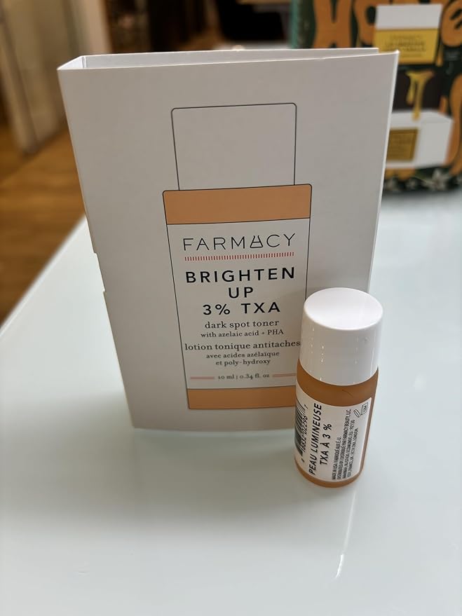 Farmacy 3% TXA Toner for Face - Brightening Face Toner for Oily Skin - Liquid Exfoliant with Azelaic Acid + 5% PHA to Target Visible Dullness + Help Reduce Uneven Skin Tone (10ml)