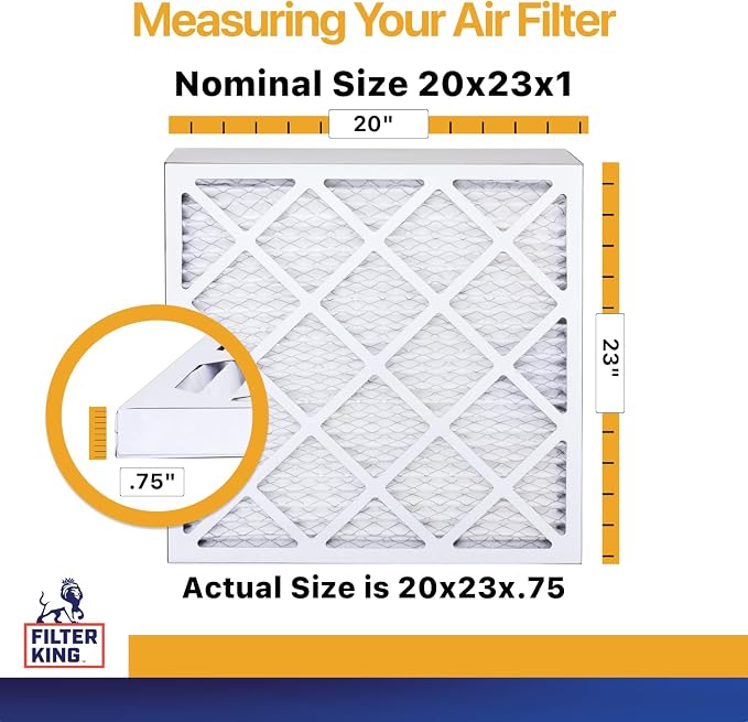 Filter King 20x23x1 Air Filter | 4-PACK | MERV 13 HVAC Pleated A/C Furnace - Image 2