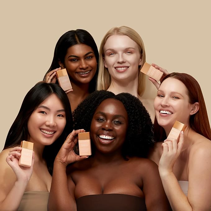 Sigma Beauty Skin Perfector – Hydrating Skin Tint Foundation for Lightweight, Buildable Coverage, With Hyaluronic Acid, Niacinamide Serum, and More (4 Medium Beige Tint, 1.12oz)