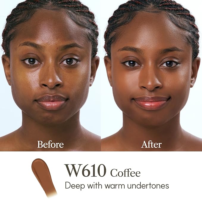 THE FACE SHOP Ink Lasting Liquid Foundation, Full Coverage, 72‑Hour Wear Semi‑Matte Finish, Makeup with Bakuchiol, N410 Cappuccino, 0.84 Fl. Oz.