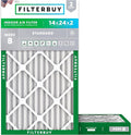 Filterbuy 14x24x2 Air Filter MERV 8 Essential Dust & Allergy Defense, by Filterbuy