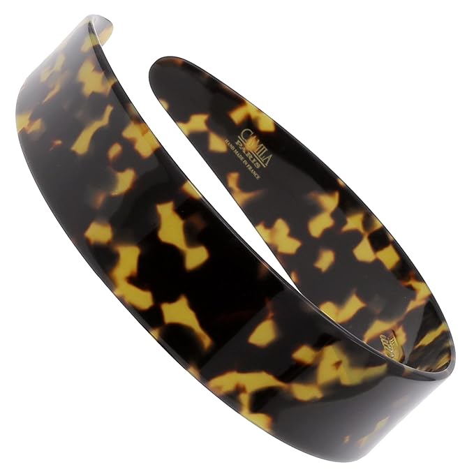 Camila Paris CP3460 French Headband for Women, Handmade Tokyo, Strong Hold Grip Women's Hair Band, Ligth and Very Flexible, No Slip and Durable Styling Girls Hair Accessories, Made in France