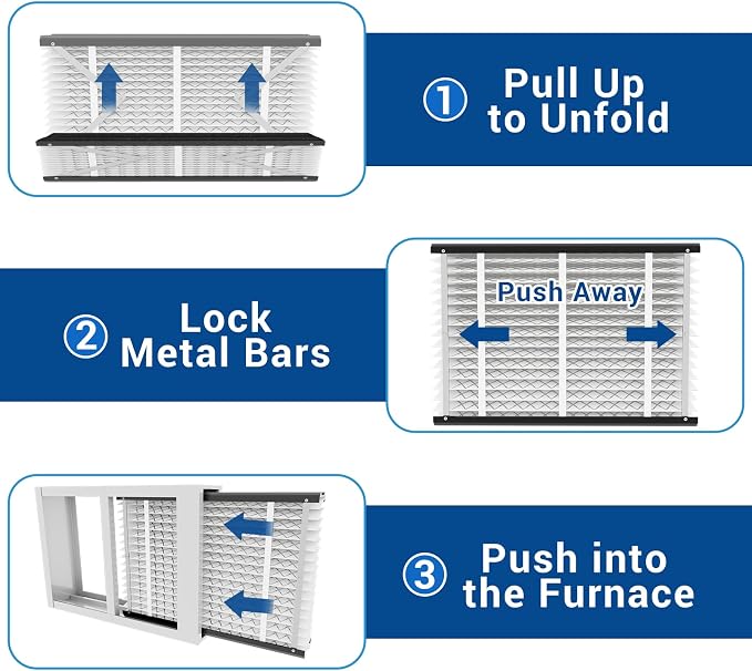 4 Pack, 410 Replacement Air Filter, Nominal Size: 16x25x4, Actual Size: - Image 6