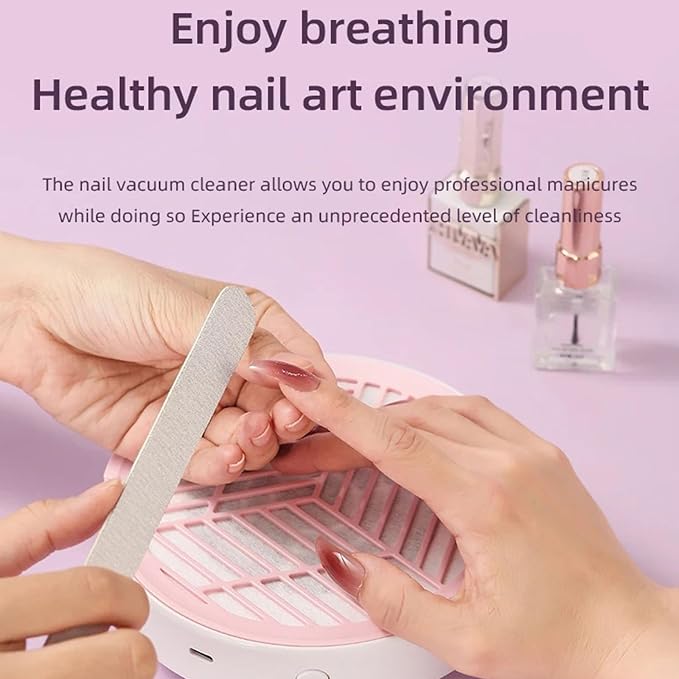 Nail Dust-Collector Filter for Nail Techs, Rechargeable Nail-Dust-Collector - Image 3