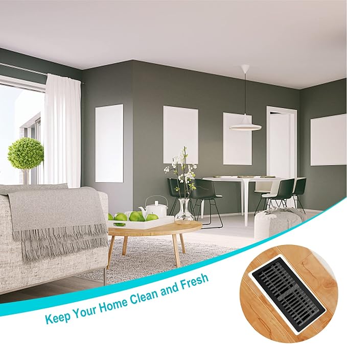 Magnetic Vent Covers for Home Floor 4Pack, Upgrated 4x10 Inch Strong Magnet PVC - Image 7