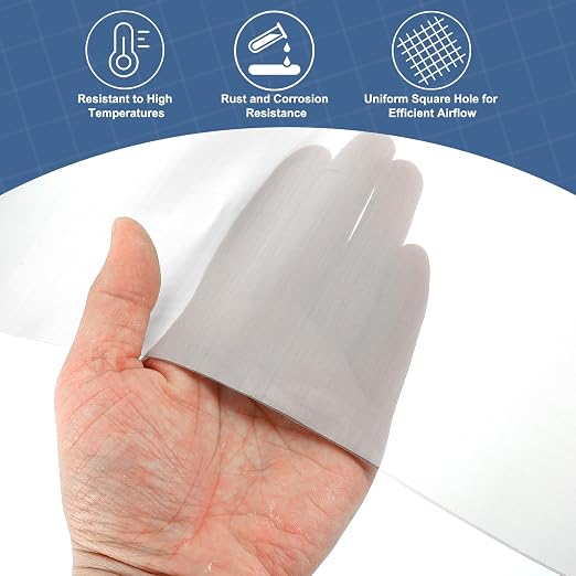 uxcell 400 Mesh 118" x 10" Woven Wire Mesh, 316 Stainless Steel Air Vent Filter - Image 5