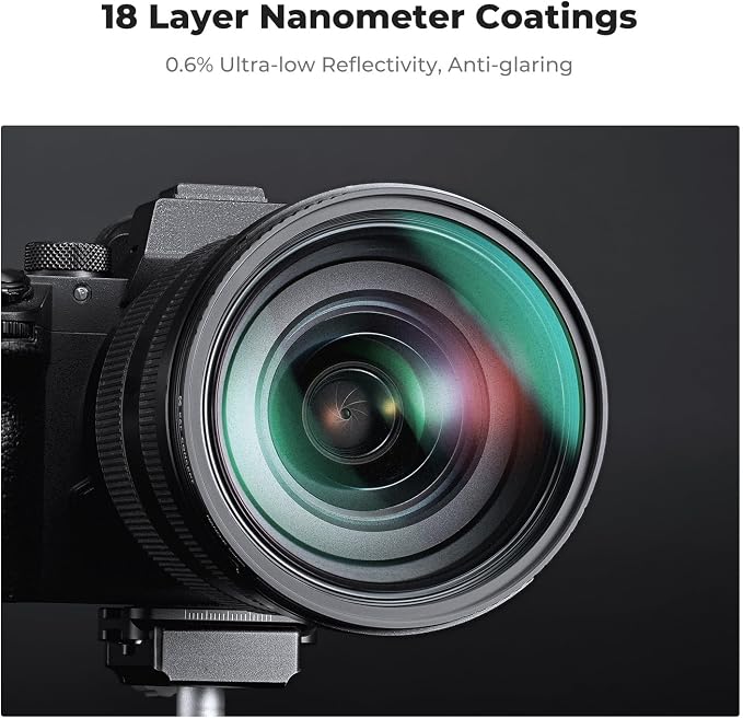 K&F CONCEPT 82mm Black Diffusion 1/4 & 1/8 Filters Kit Mist Cinematic Effect - Image 5