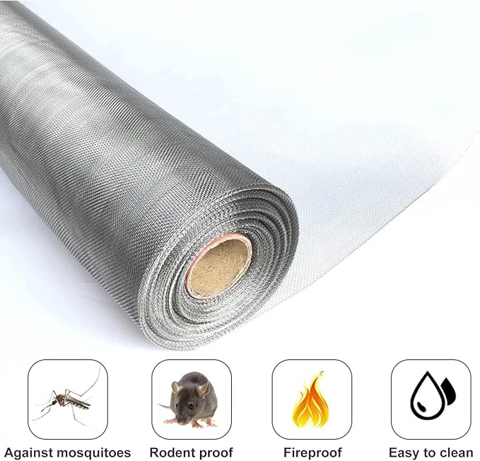 Stainless Steel Fine Wire Mesh Sheet 100 Mesh, 304 Woven Metal Cloth Screen - Image 5