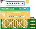 Filterbuy 16x16x2 Air Filter MERV 11 Superior Pet & Allergy Defense, by Filterbuy