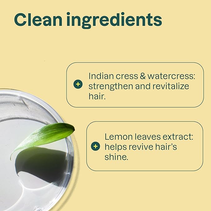 ATTITUDE Clarifying Hair Conditioner, Restores Shine, Naturally Derived Ingredients, Vegan Detangler, Dermatologically Tested, Lemon Leaves and White Tea, 8 Fl Oz (Pack of 6)