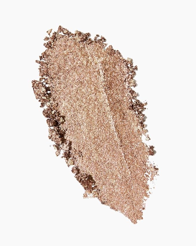 MAKE Beauty Multi-Chromatic Eye Shadow. Metal Reflecting Luminous Foil Finish Creamy, Buildable, Dimensional Long-wear, Crease-proof Powder Eyeshadow, Multichrome Shade - Dream Dust, Gold
