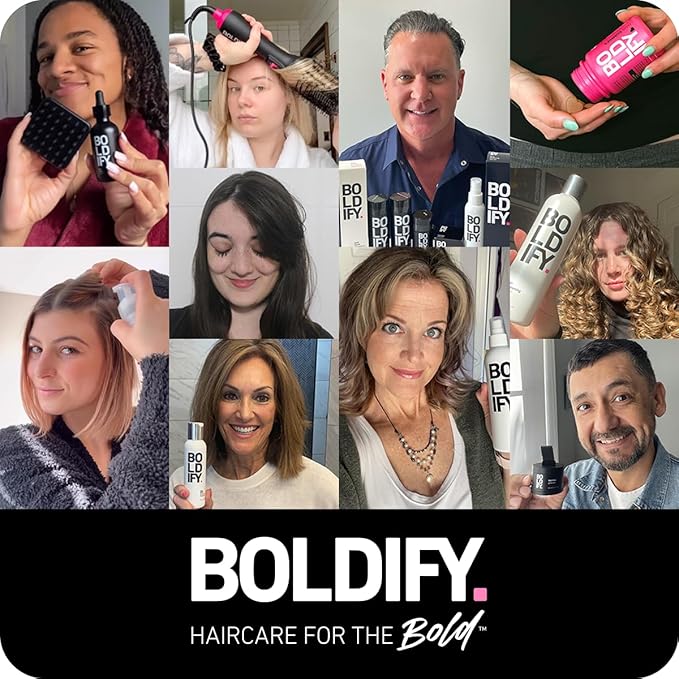 BOLDIFY Thickening Shampoo - Rice Water for Thinning and Oily Hair - Volumizing Shampoo for Fine Hair, Weightlessly Removes Excess Oil - 8oz