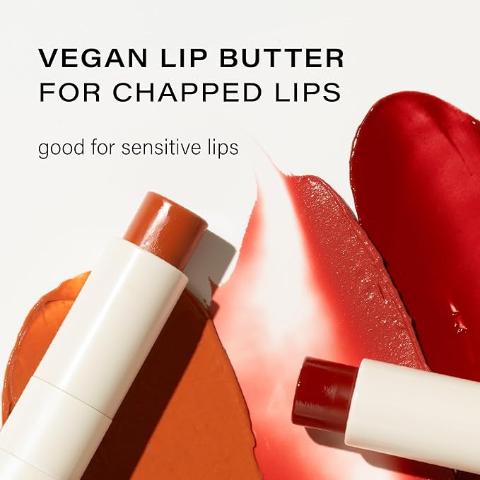 Melixir Vegan Lip Butter (12 Colors), Hydrating Tinted Lip Balm Stick, Bee-Free, Petrolatum-Free, Plant-Based, Moisturizes Dry & Chapped Lips With Shea Butter, Sheer, Natural Finish - #12 Caramel