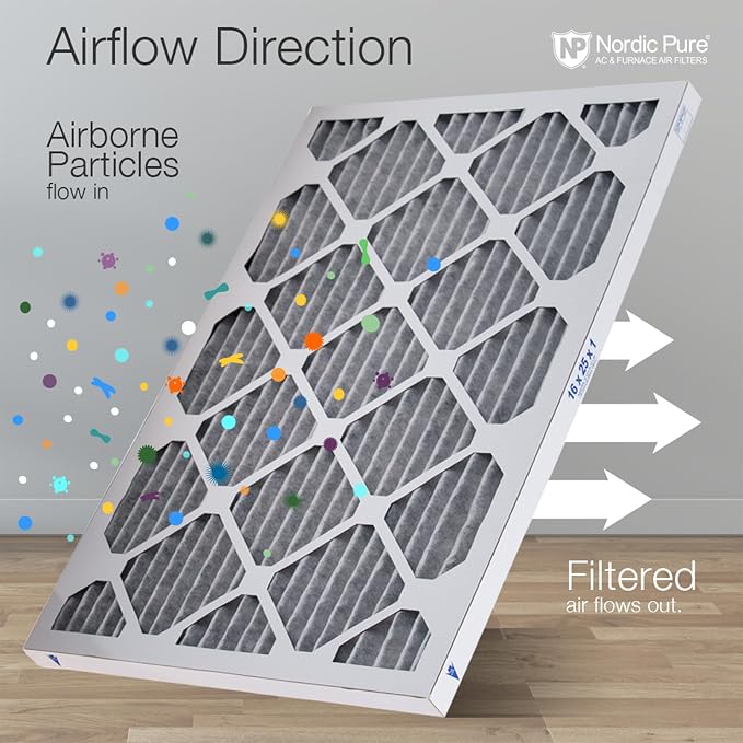 Nordic Pure 14x25x1 Furnace Air Filters MERV 10 Pleated Plus Carbon 2 Pack - Image 8