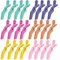 Ondder 24 Pack Professional Alligator Hair Clips for Styling and Salon - Plastic Gator Clips