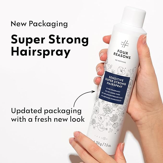 No Nothing Sensitive Extra Hold Hairspray, Unscented Finishing Spray for Styling, Wind & Humidity Protection, Reduces Frizz & Split Ends, Flexible Brushable Hold, Hypoallergenic - 2 Pack (7.5 oz Each)