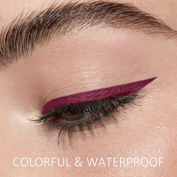 Boobeen Liquid Eyeliner Pen, Matte Eye Liner with Precision Tip, Long Lasting Eyeliner Pencil for Bold Eye Makeup, Glides on Smoothly