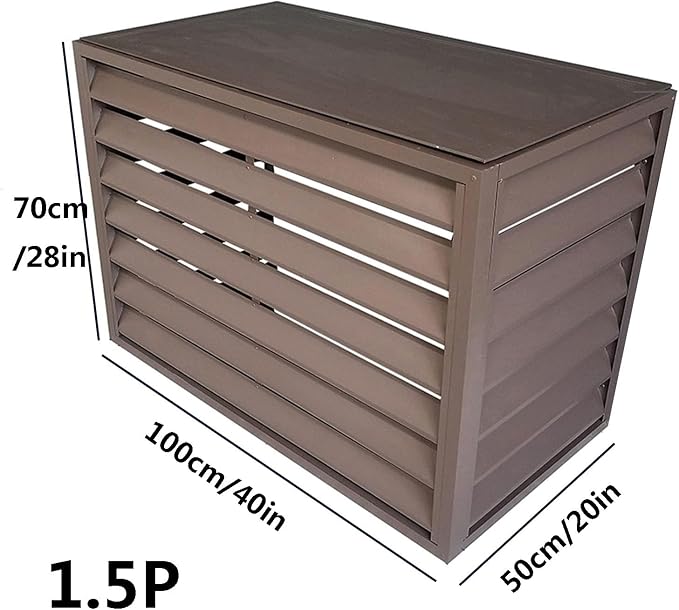 Freestanding Louvered Space Divider, outdoor garbage can enclosures, balcony - Image 2