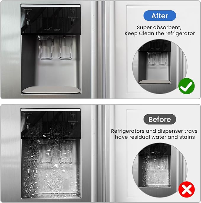 GLACIER FRESH Cuttable Refrigerator Drip Catcher, Water Absorbent Fridge Water - Image 4