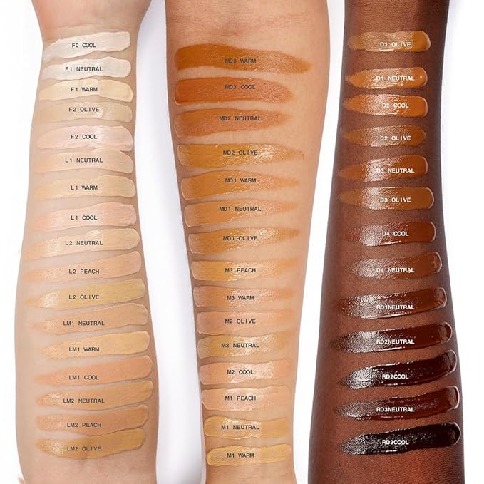 about-face THE PERFORMER Skin-Focused Foundation LM1Cool – Medium Coverage, Long-Wear, Breathable & Buildable Base – Clean, Vegan, Hydrating Formula with Blue Agave & Chlorella – 1.08oz