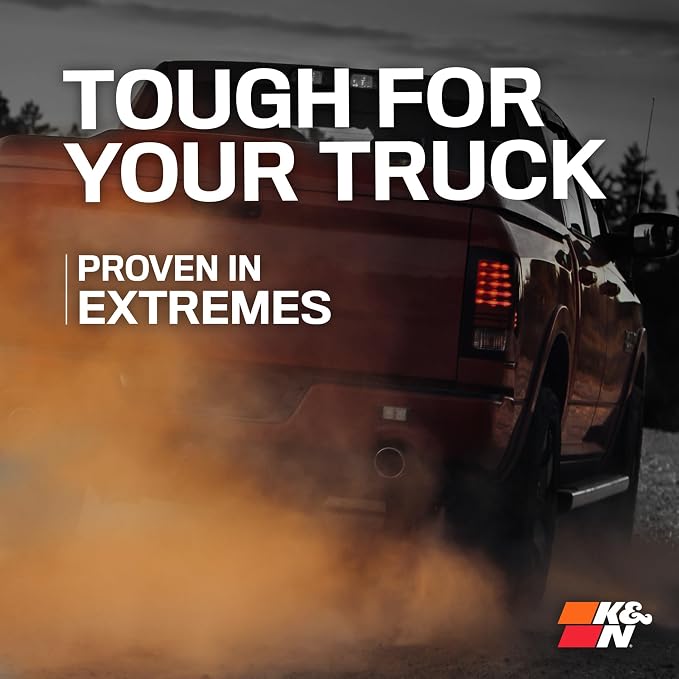 K&N Engine Air Filter: Increase Power & Towing, Replacement Air Filter: - Image 3