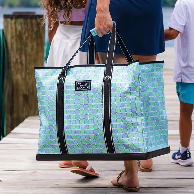 SCOUT 3 Boys Zip Tote X-Large - Durable Lightweight Bag for Beach, Pool, Family Travel, Storage - Water-Resistant, Zips Shut
