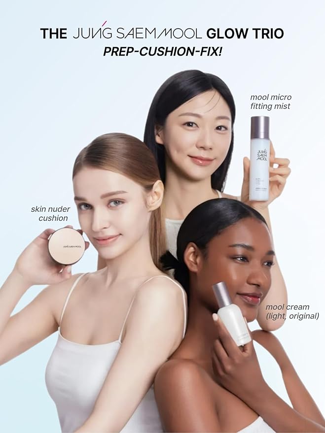 JUNG SAEM MOOL Essential Skin Nuder Cushion 38C Maroon 0.49 Fl Oz, No Refill, Natural Radiant Finish Cushion Foundation with Buildable Coverage, Lightweight Texture, Korean Foundation Makeup