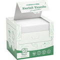 MATERN'ELLA Disposable Face Towels XL Ultra Soft Biodegradable Dry Wipes, Plant-Based Lint-Free Facial Towelettes for Makeup Removal & Sensitive Skin, Premium Texture for Effective Cleansing 50 Count