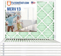 Filters Fast 18x25x1 Air Filter Merv 13, Made in the USA, Actual Size: 17.75" x by FiltersFast