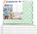 Filters Fast 16x30x1 Air Filter Merv 13, Made in the USA, Actual Size: 15.75" x by FiltersFast