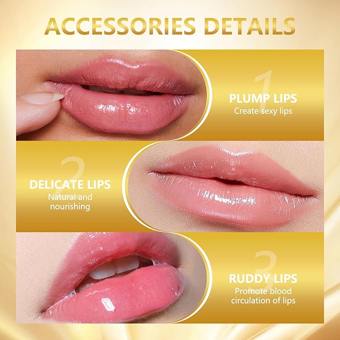 2PCS Transferproof Color Changing Lipstick, Color Changing Lipstick Gold Foil for Women Long Lasting Moisturizing Glossy Shine Lip Gloss, Deep Nourishment