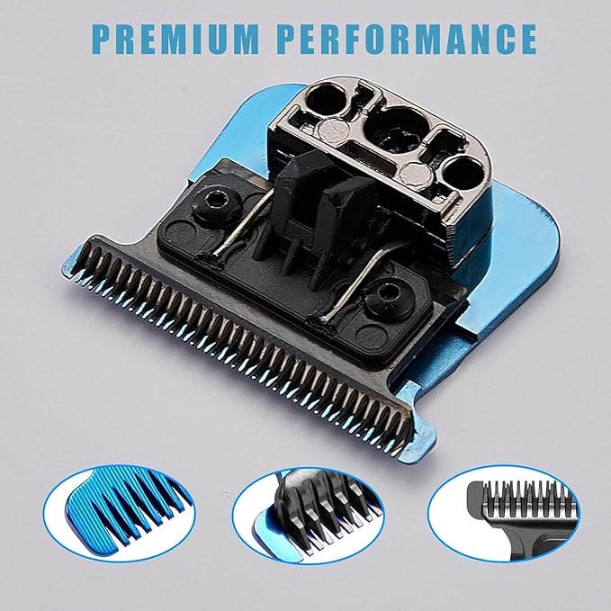 FX707Z Replacement Blades Compatible with BaBylissPRO FX787 & FX726 Trimmers, for Outlining Hair Trimmers (FX787) - blue