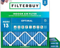 Filterbuy 22x22x1 Air Filter MERV 13 Optimal Smoke & Allergy Defense, by Filterbuy