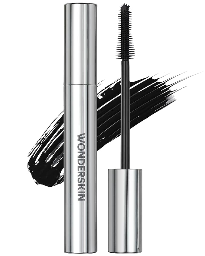 Wonderskin Mascara - Black Mascara for Volume, Length, and Curl - Lengthening, Volumizing & Smudge Proof Lash Makeup
