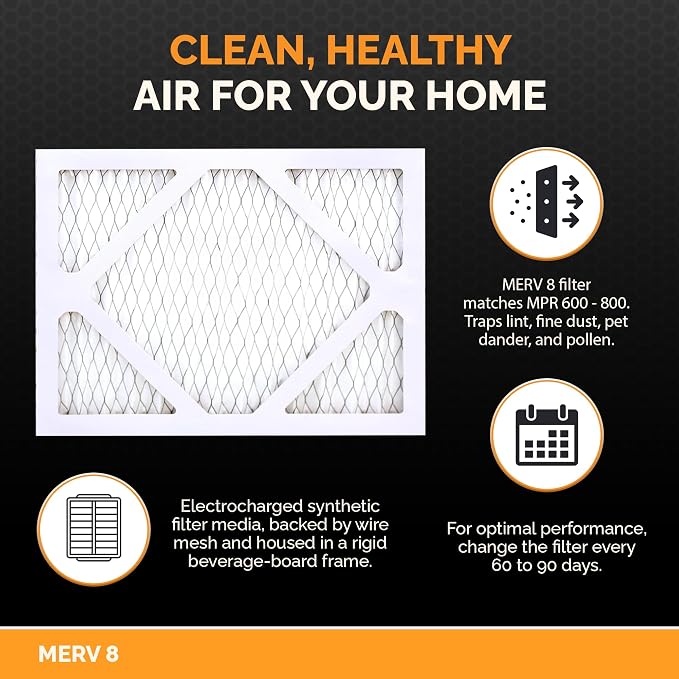 Tiger Tough 16x16x1 Air Filter MERV 8 MPR 600-800, High-Performance Pleated - Image 3
