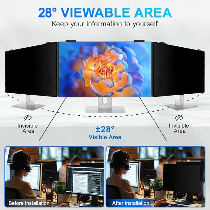 2Pack Magnetic 24 Inch Privacy Screen - Image 3