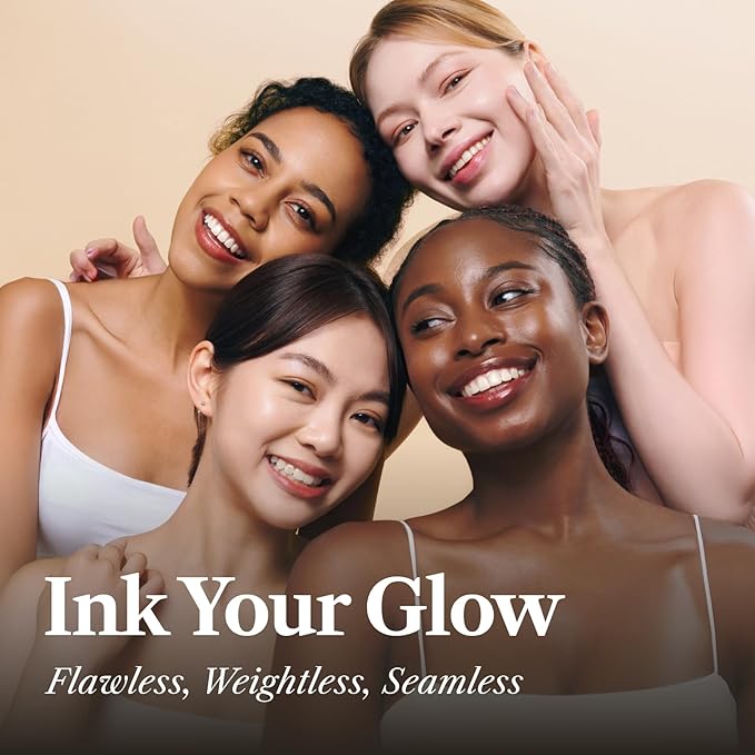 THE FACE SHOP Ink Lasting Liquid Foundation, Full Coverage, 72‑Hour Wear Semi‑Matte Finish, Makeup with Bakuchiol, N210 Neutral Sand, 0.84 Fl. Oz.
