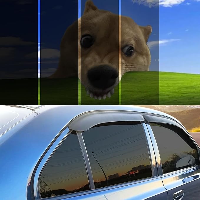 Ceramic Car Window Tint with 15% Percent VLT 20" in x 10'Ft Privacy Automotive Window Tint for Car Blocks UV IR Rays, Heat & Glare - Scratch Resistance