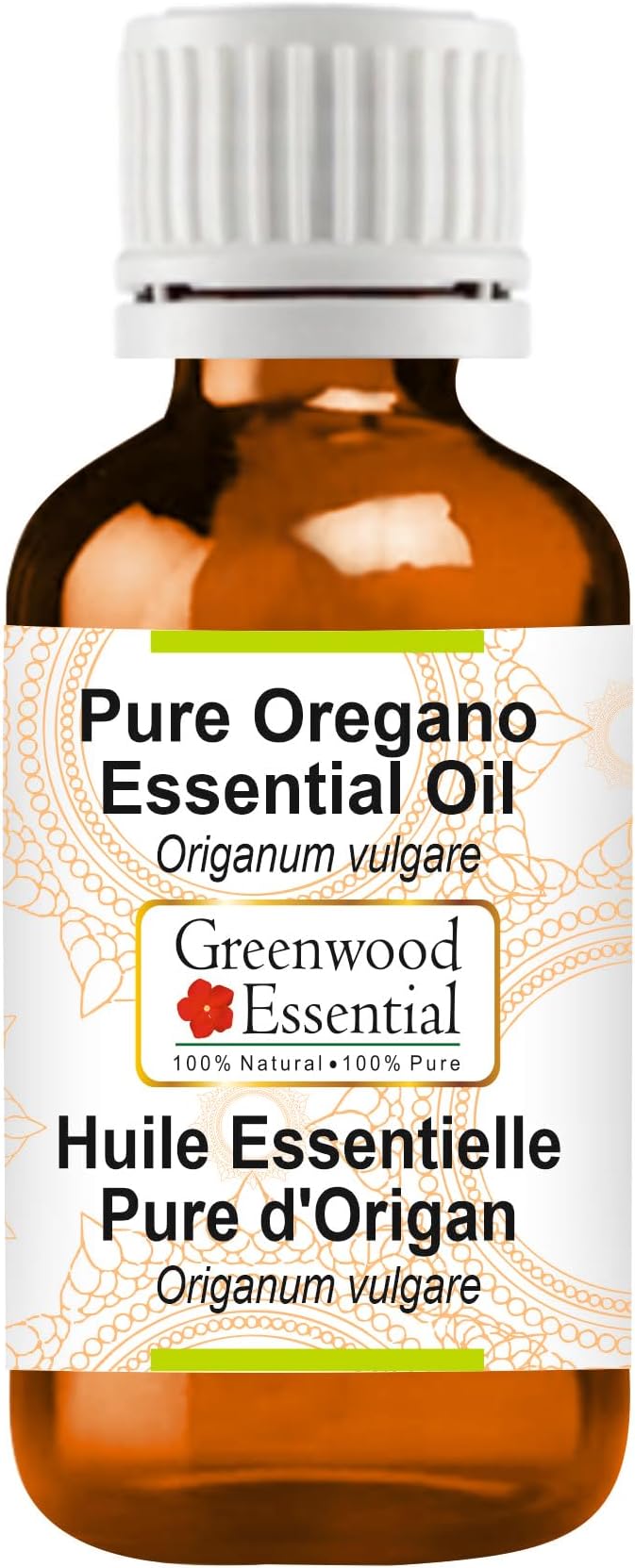 Greenwood Essential Pure Oregano Essential Oil (Origanum vulgare) Steam Distilled 5ml (0.16 oz)