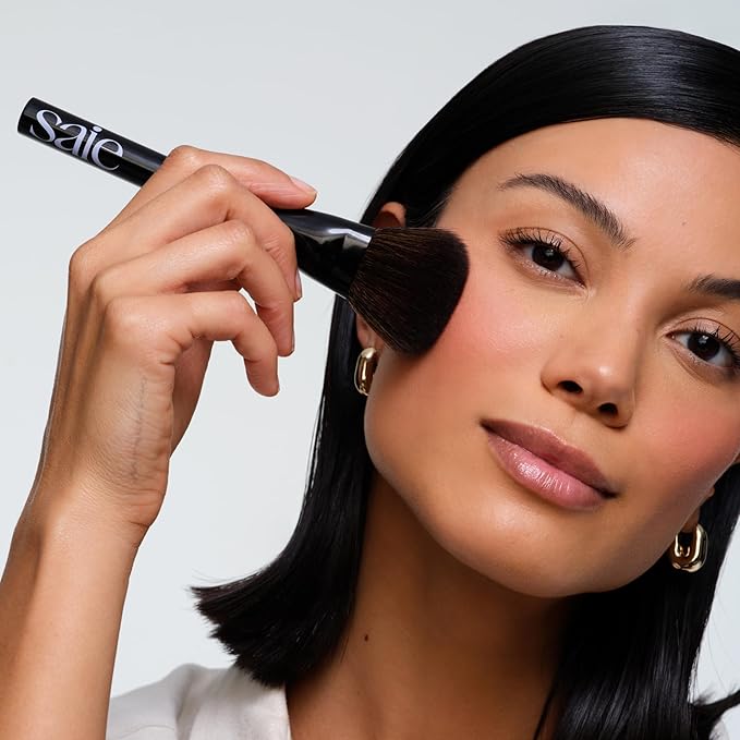 Saie The Ultimate Brush Collection - Base, Big, Double, Fluffy & Powder Blush - High-Performance, Cruelty-Free Makeup Brushes for Seamless Application